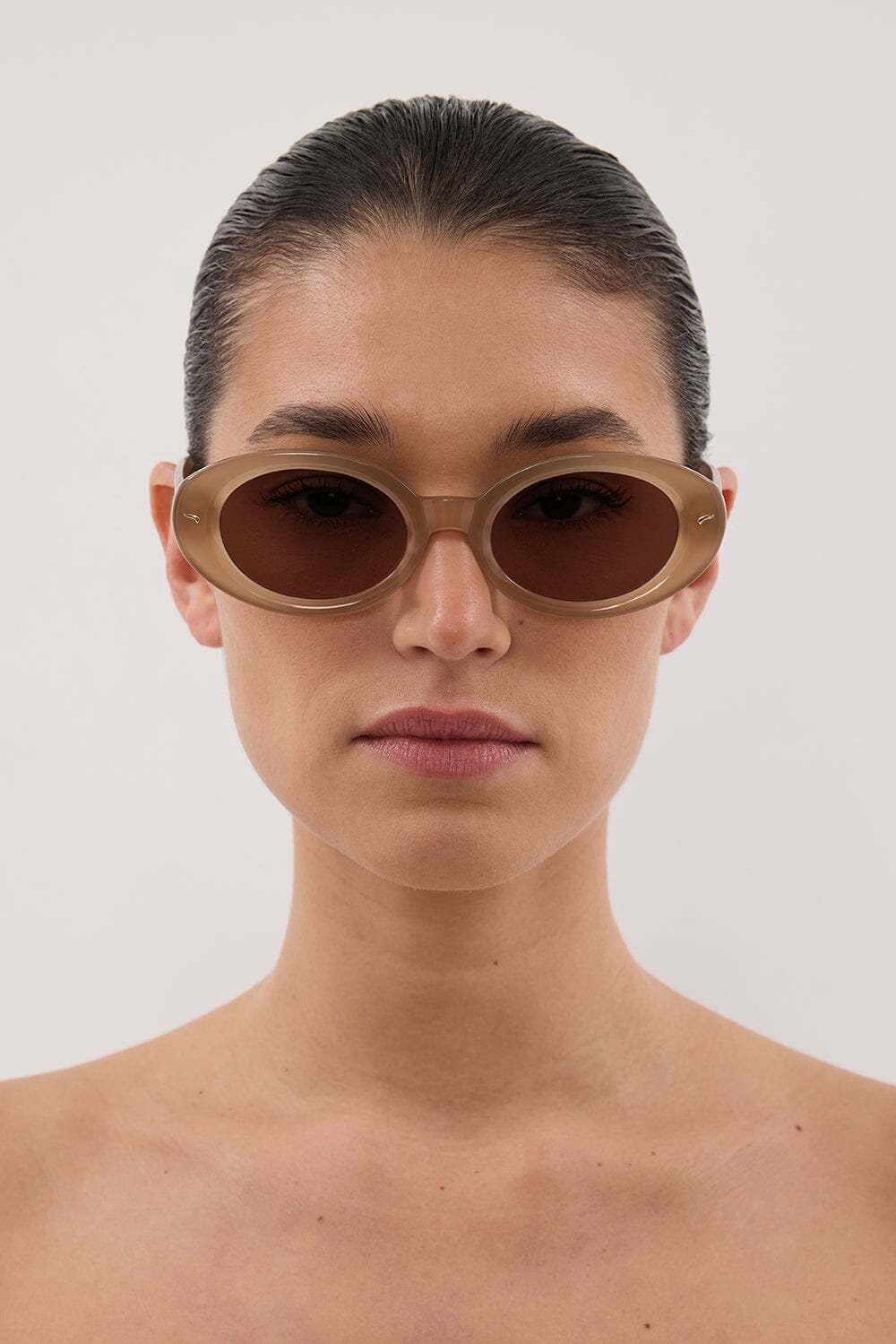 LUV LOU THE AUDREY BISQUE SUNGLASSES Accessories DISSH Boutiques 