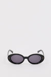 LUV LOU THE AUDREY BLACK SUNGLASSES
