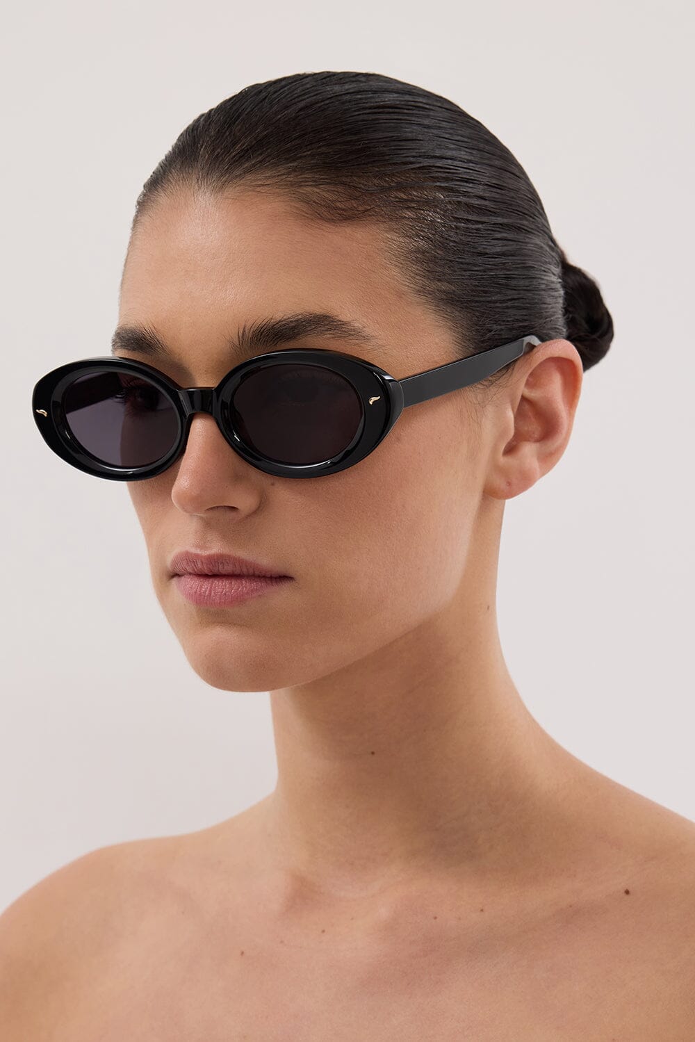 LUV LOU THE AUDREY BLACK SUNGLASSES Accessories DISSH Boutiques 