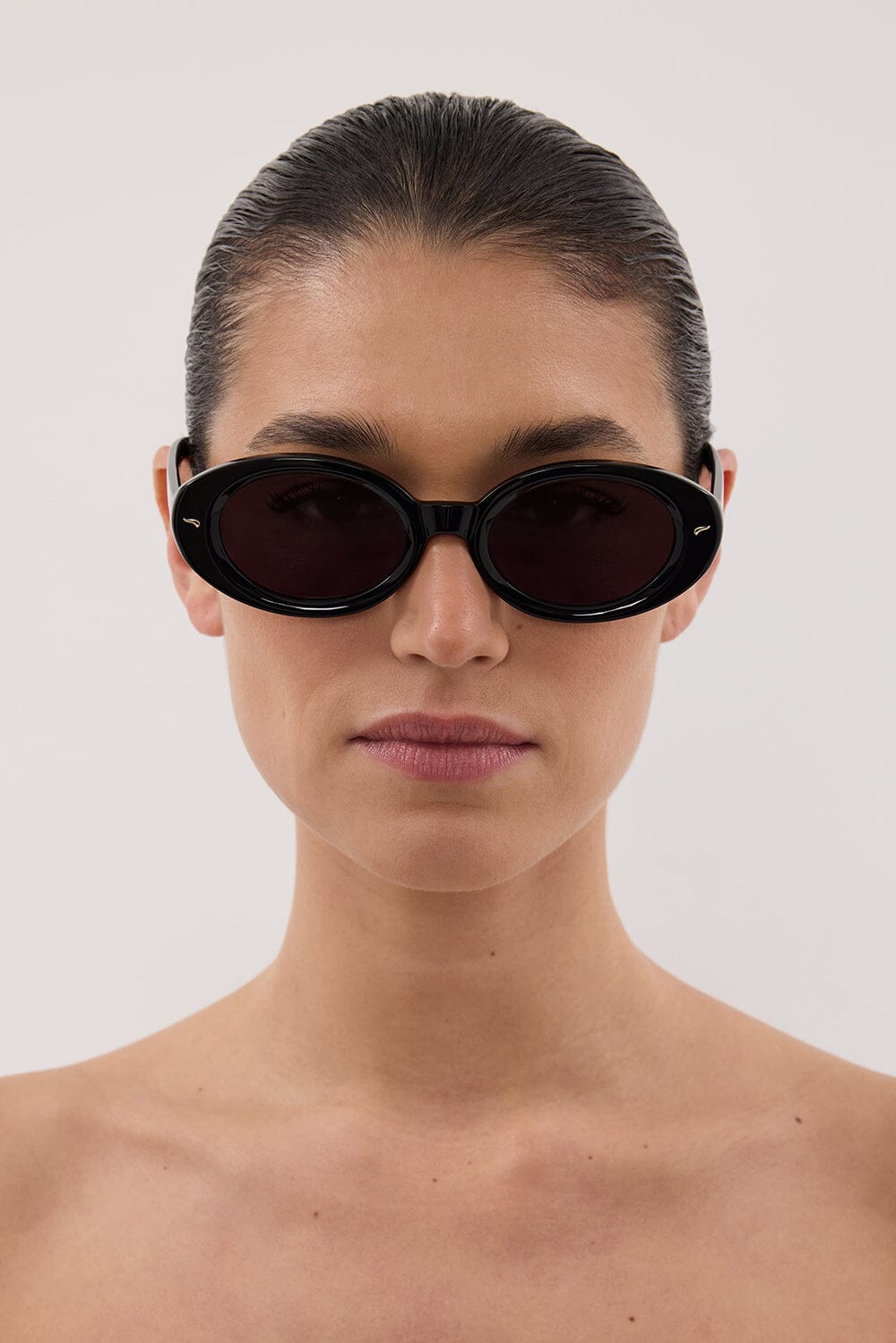 LUV LOU THE AUDREY BLACK SUNGLASSES Accessories DISSH Boutiques 