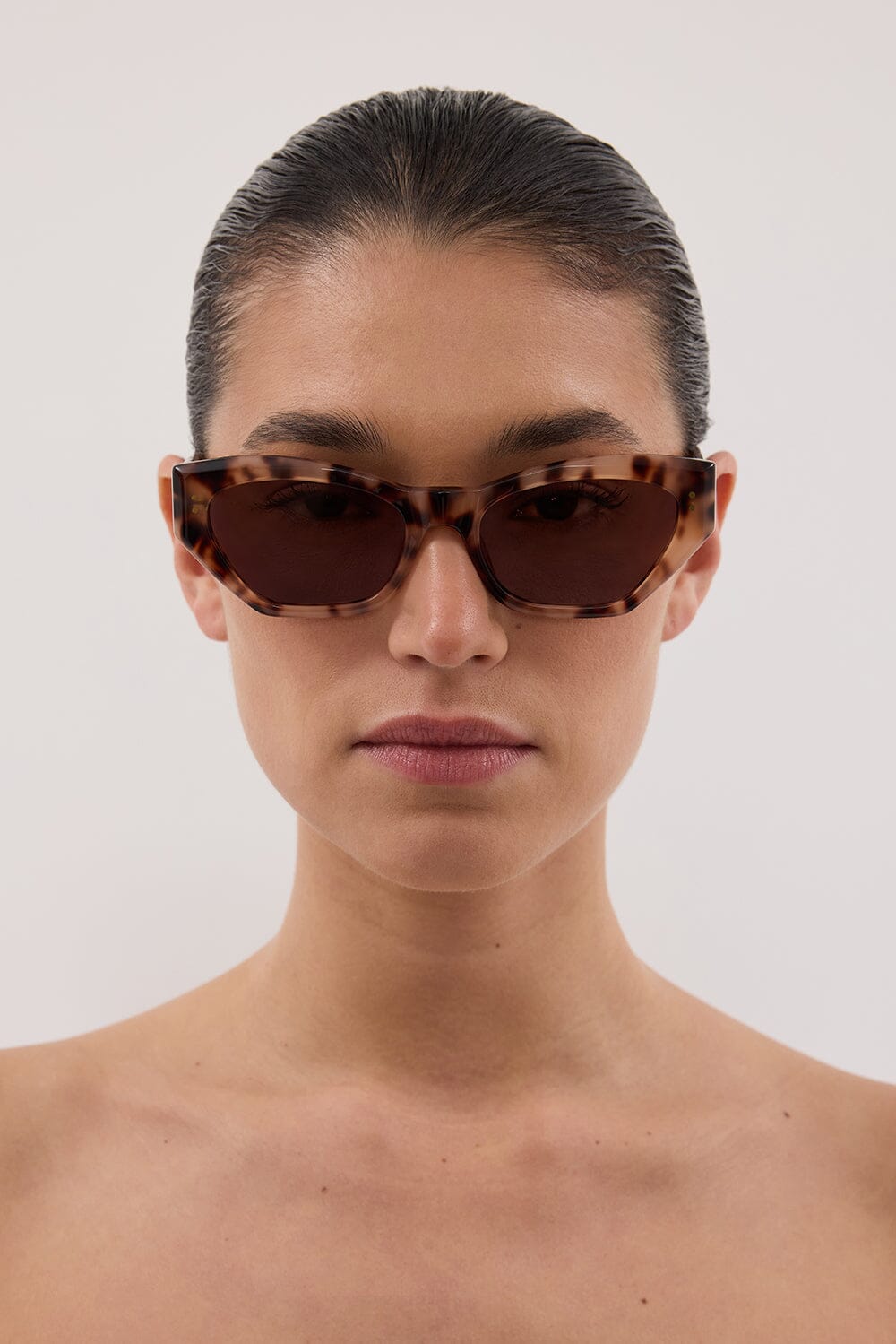LUV LOU THE SYDNEY CREAM TORT SUNGLASSES Accessories DISSH Boutiques 