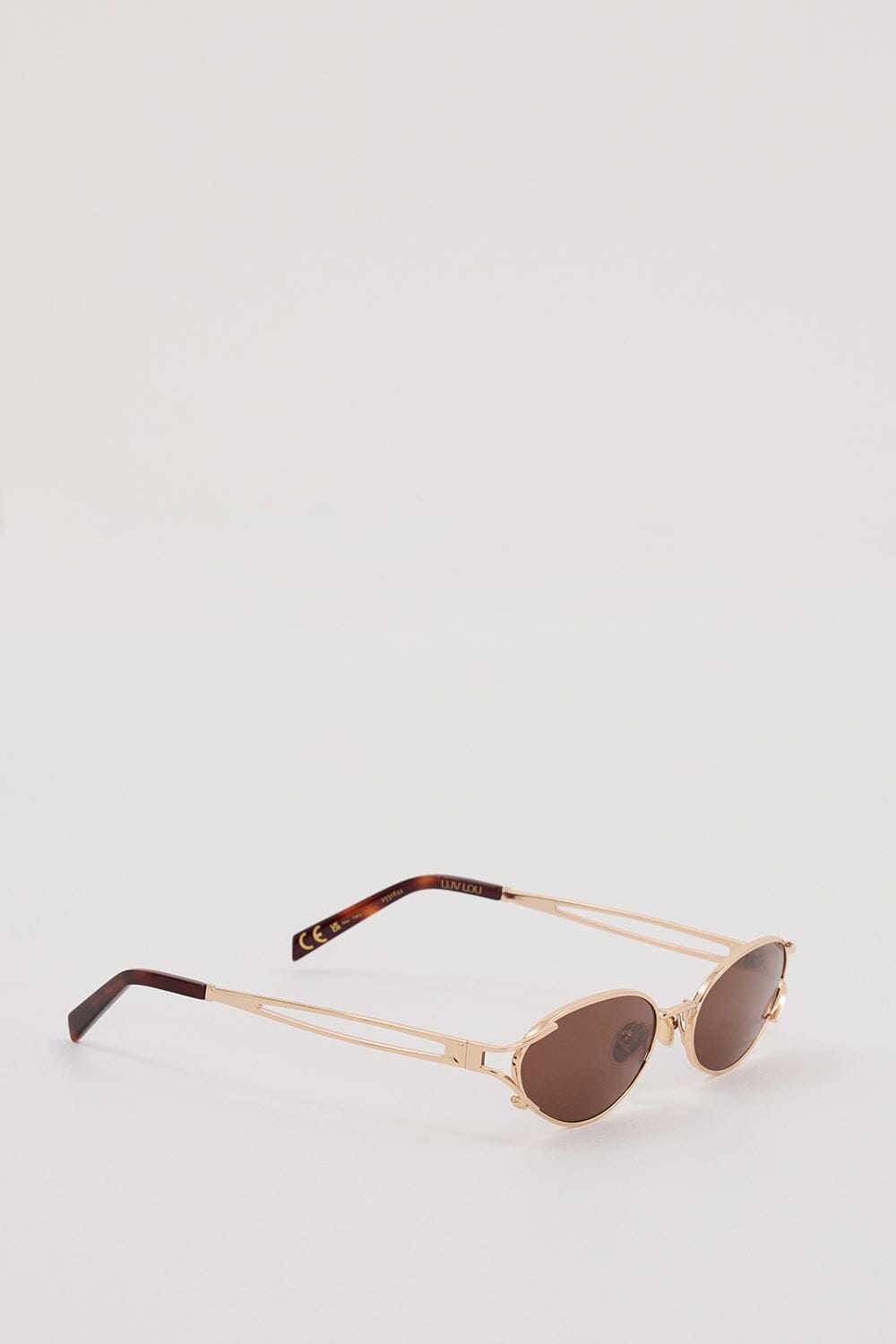 LUV LOU THE PALOMA BROWN MONO SUNGLASSES Accessories DISSH Boutiques 