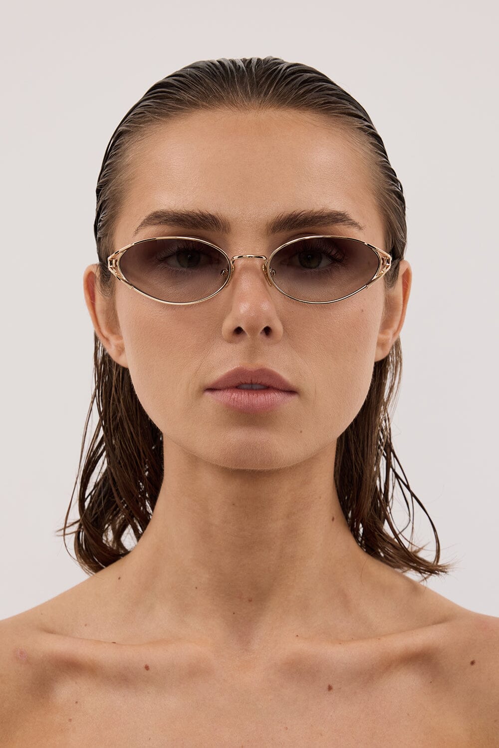 LUV LOU THE PALOMA BROWN MONO SUNGLASSES Accessories DISSH Boutiques 
