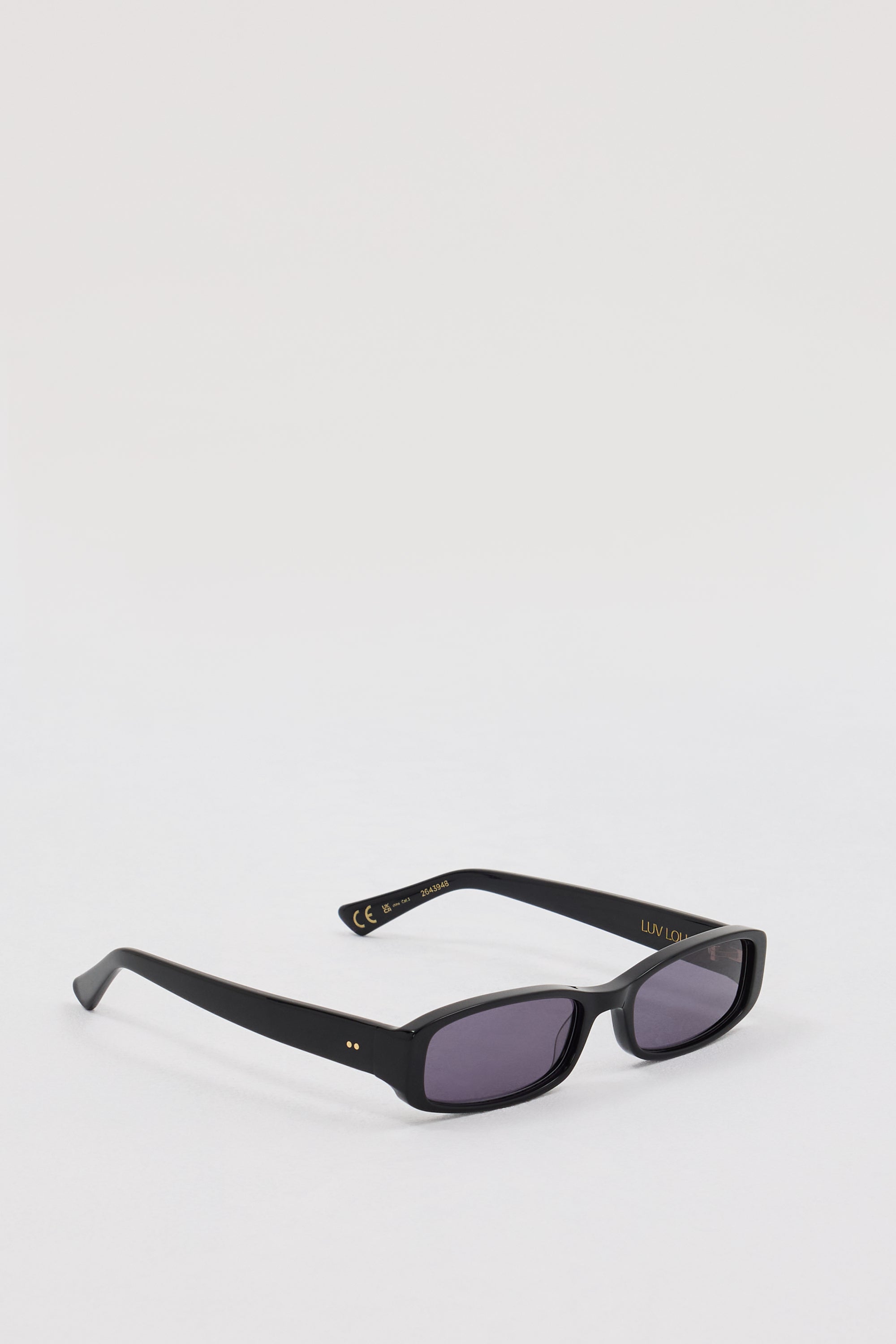 LUV LOU THE INDIANA BLACK SUNGLASSES