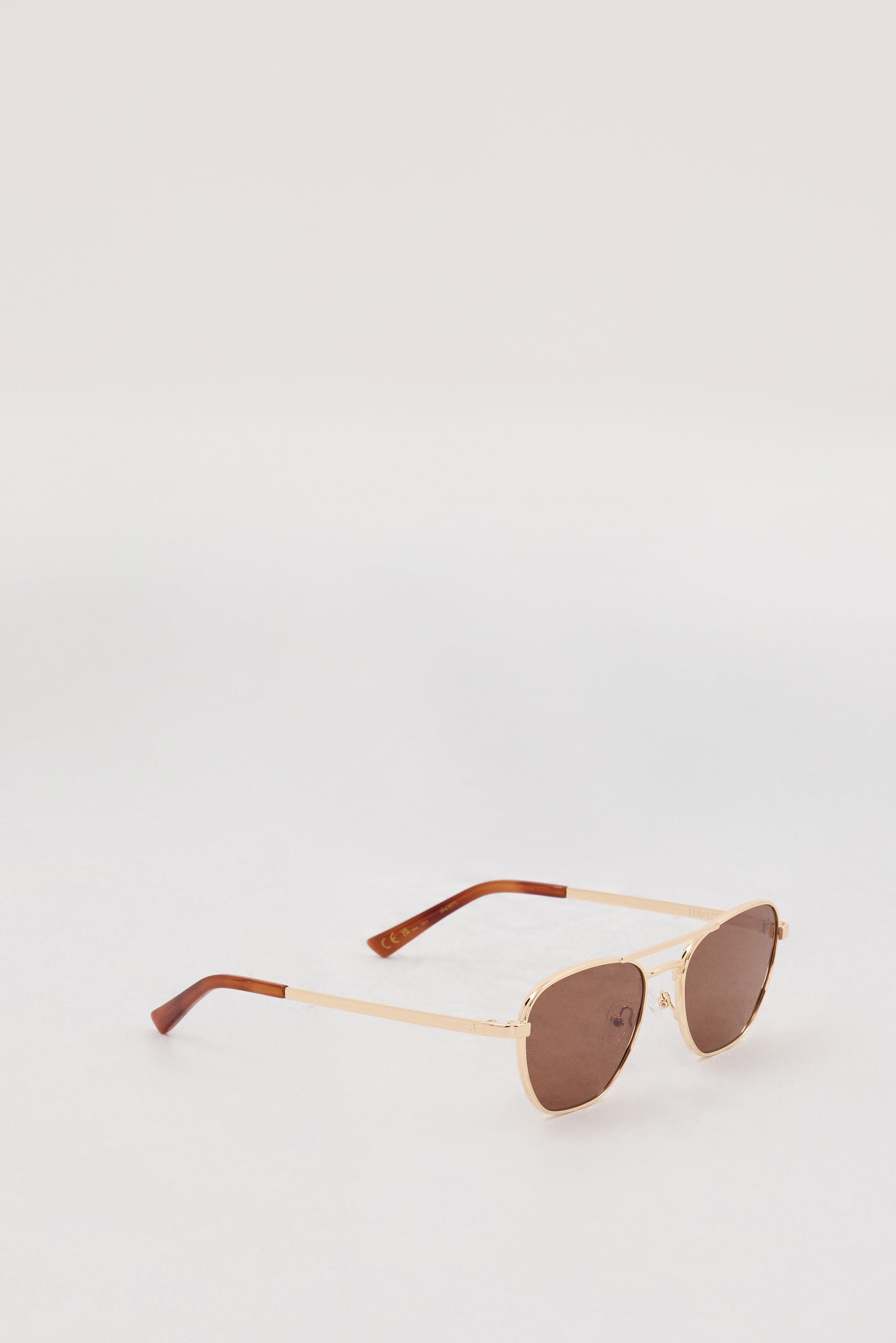 LUV LOU THE CHLOE GOLD SUNGLASSES