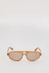 LUV LOU THE BANKS MAPLE TORTOISE SUNGLASSES