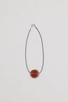 NURI STUDIOS GLASS CIRCLE RED NECKLACE