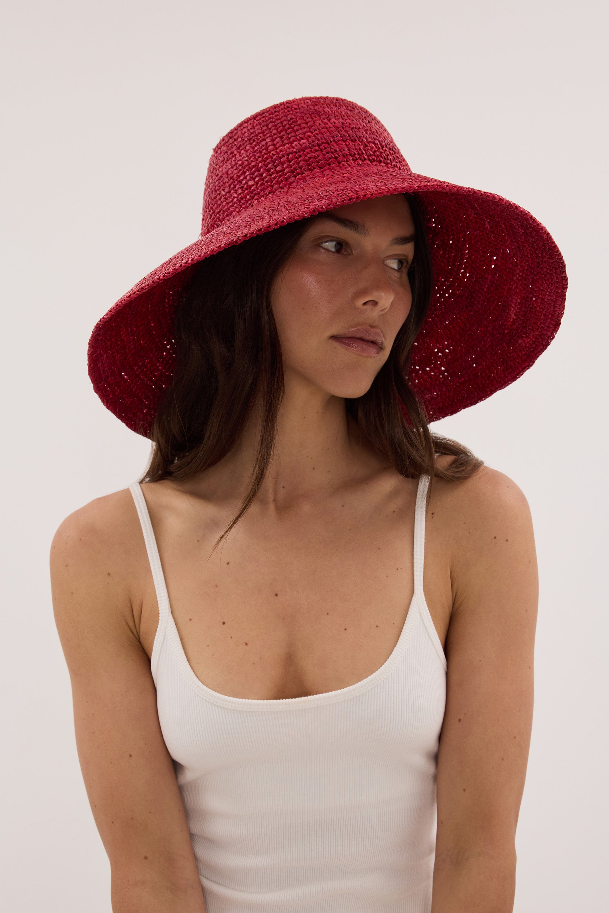 OCHRE LANE SCARLETT RAFFIA BUCKET HAT - PRE ORDER