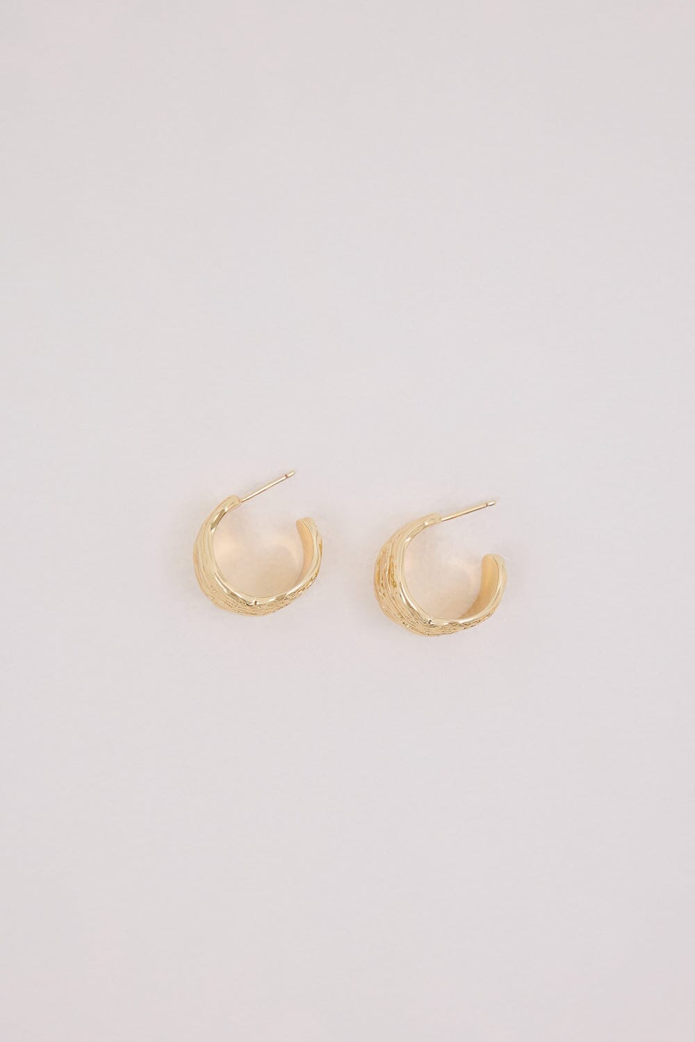 F+H GOLD OYSTER SHELL HOOPS Accessories DISSH Boutiques 