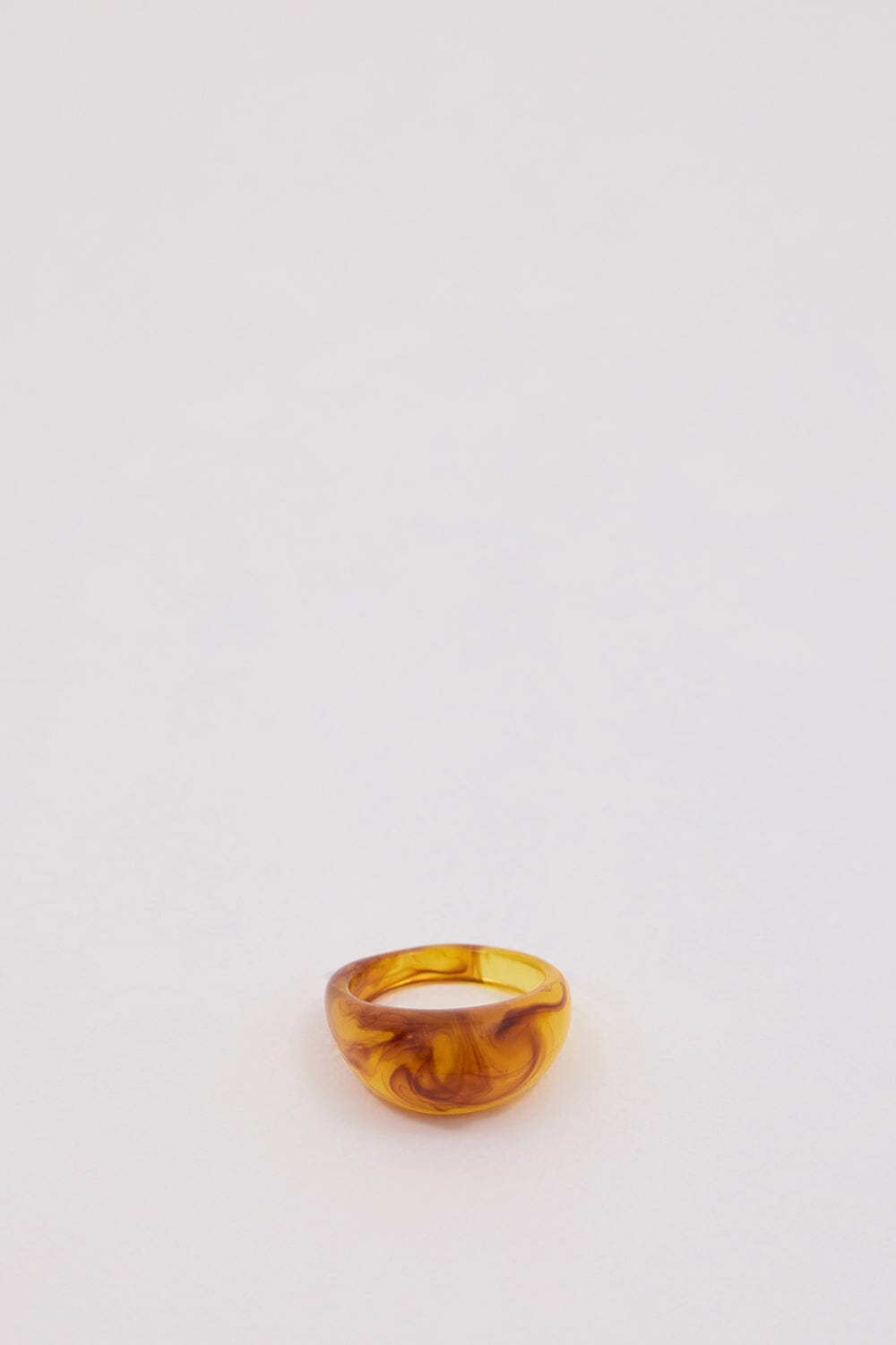 NOAH THE LABEL BROWN CHUNKY RESIN RING Accessories NOAH THE LABEL 