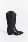 ALOHAS LIBERTY BLACK LEATHER BOOTS