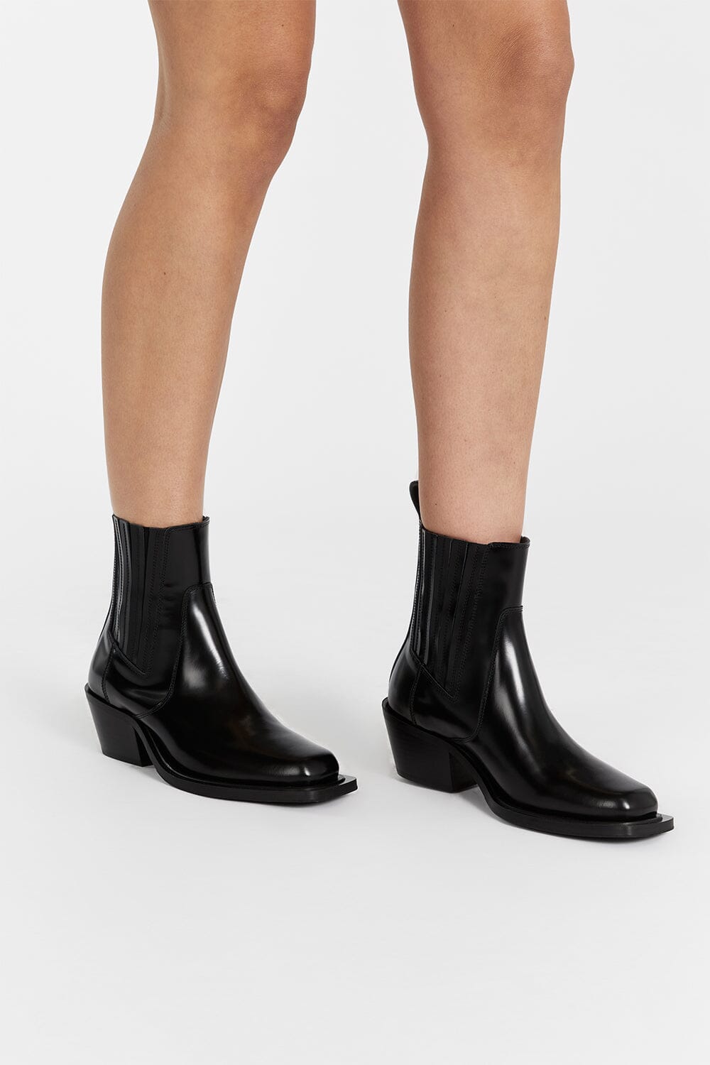 ALOHAS DENVER BLACK LEATHER BOOT Shoes DISSH Boutiques 