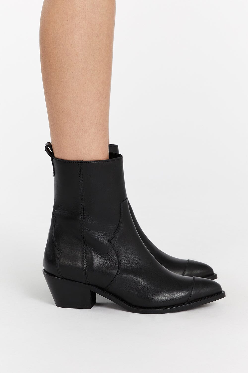 ALOHAS AUSTIN BLACK LEATHER BOOT Shoes DISSH Boutiques 