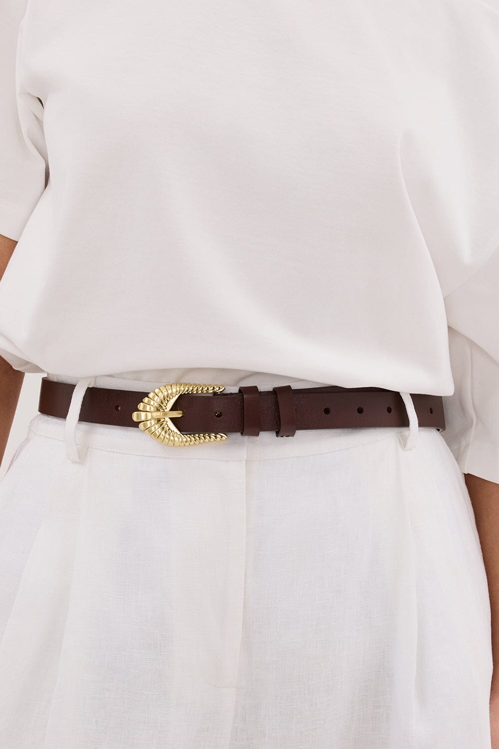 SANCIA THE ZOLINA COCOA BELT Accessories DISSH Boutiques 