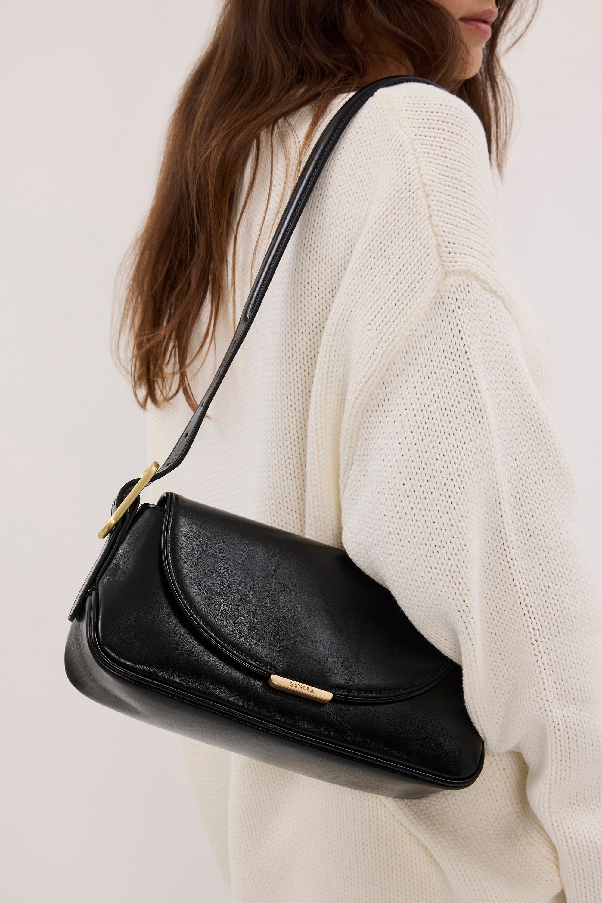SANCIA THE BLACK PAMELA BAG