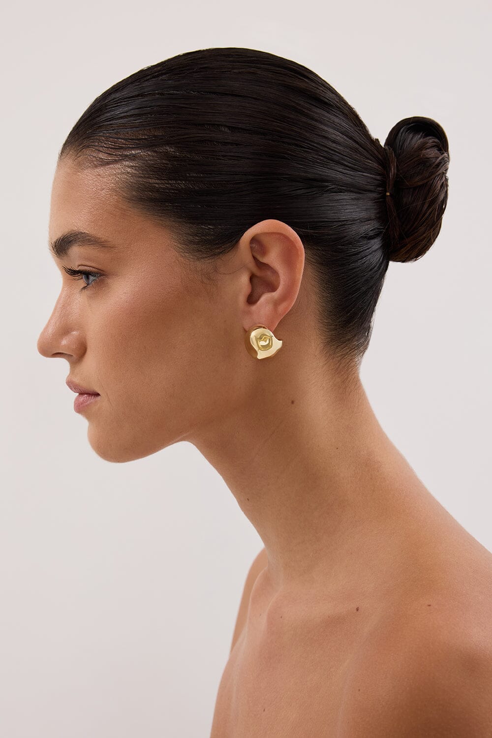 F+H GOLD STATEMENT BALL STUDS Accessories F+H STUDIOS 