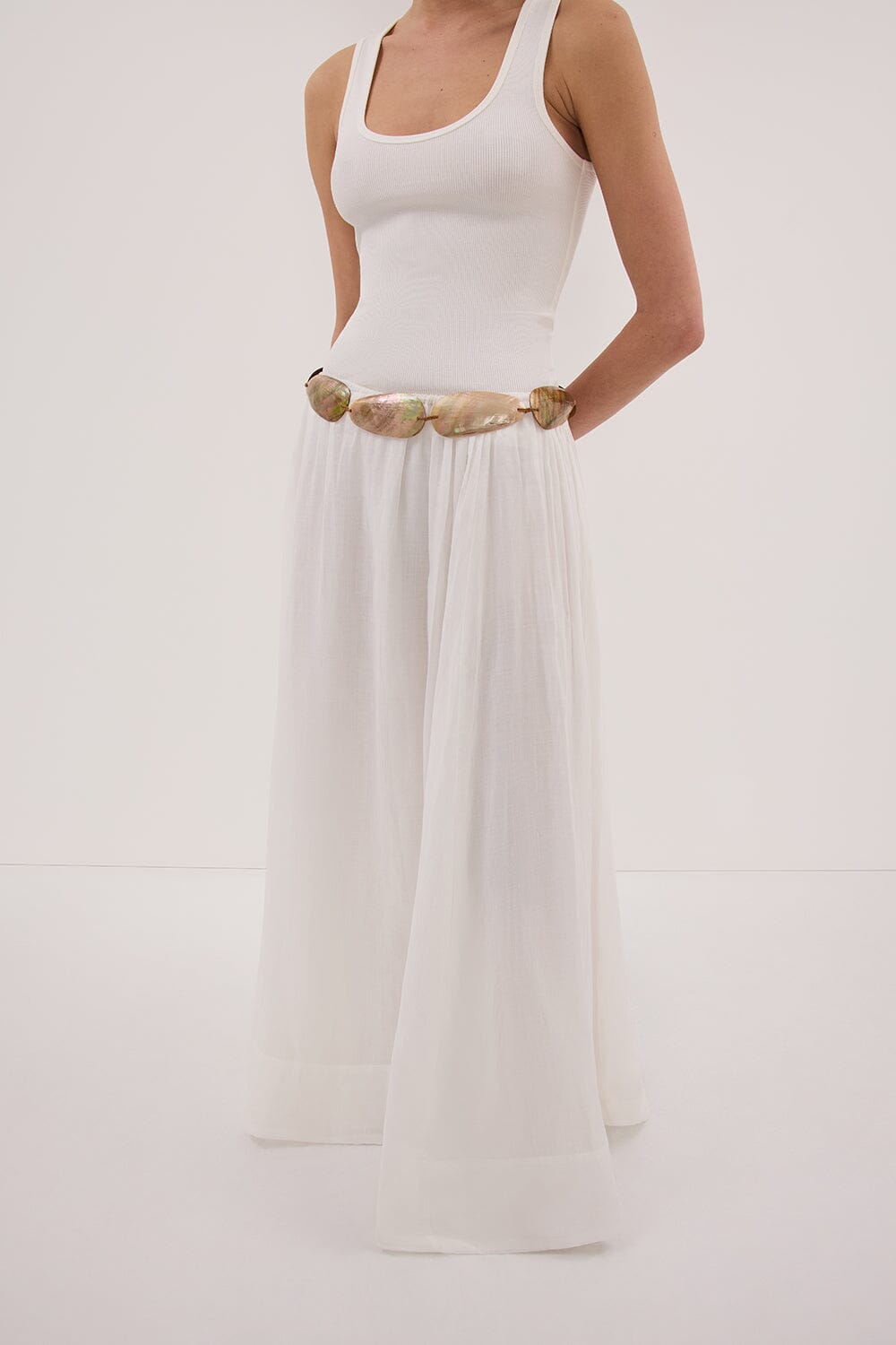 BALI TAILOR LA PAREO IVORY BELT 001 Accessories DISSH Boutiques 