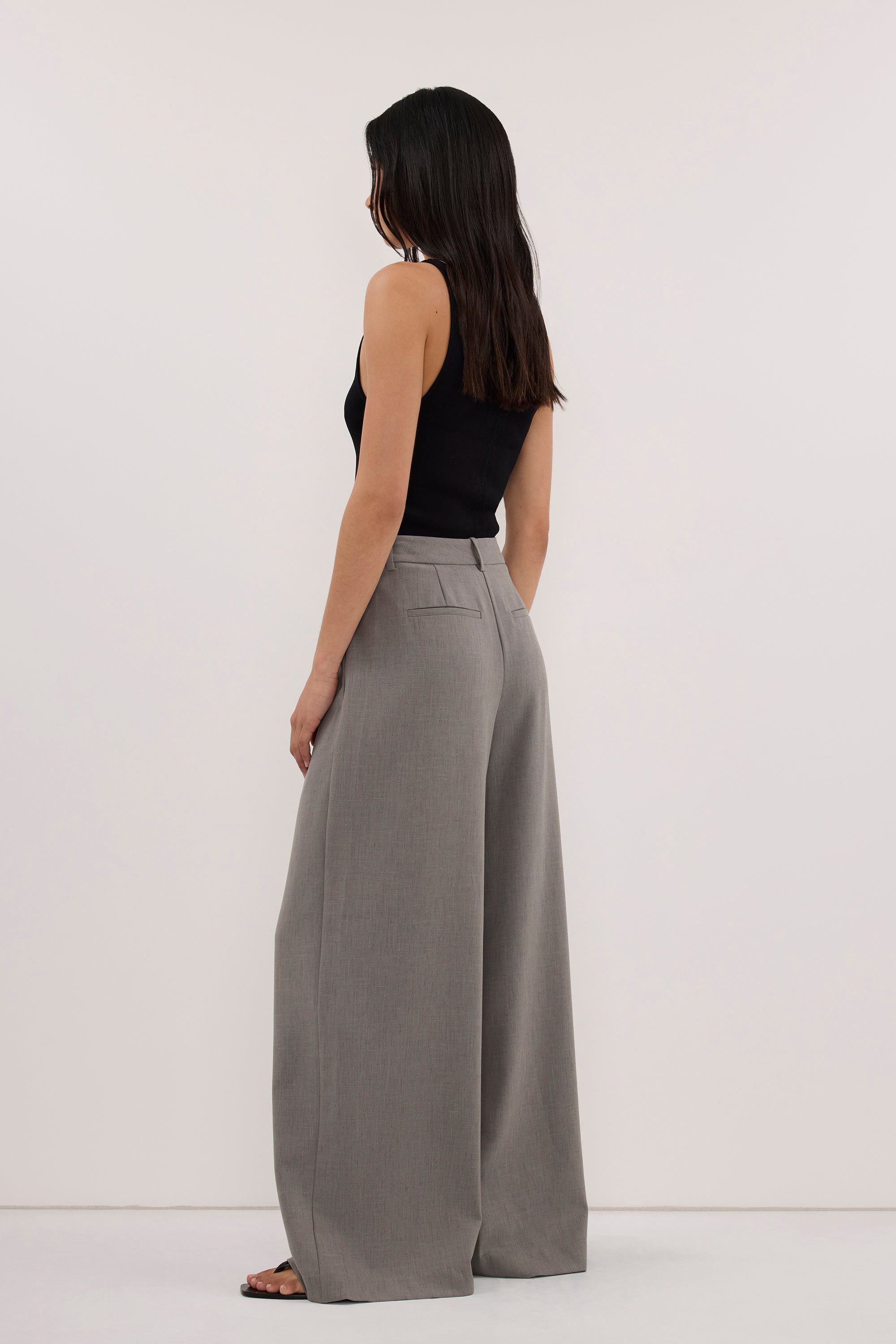 SILVIA BLACK KNIT TANK
