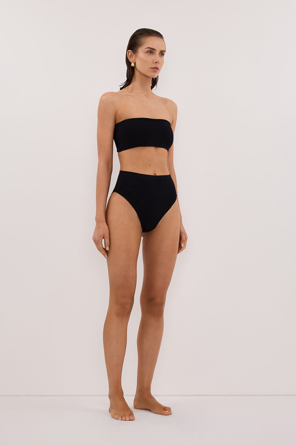 BASE BLACK BANDEAU TOP Clothing DISSH Boutiques 