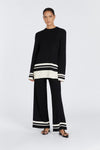 MADISON BLACK CONTRAST JUMPER