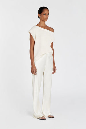 KERRY NATURAL ASYM KNIT TOP