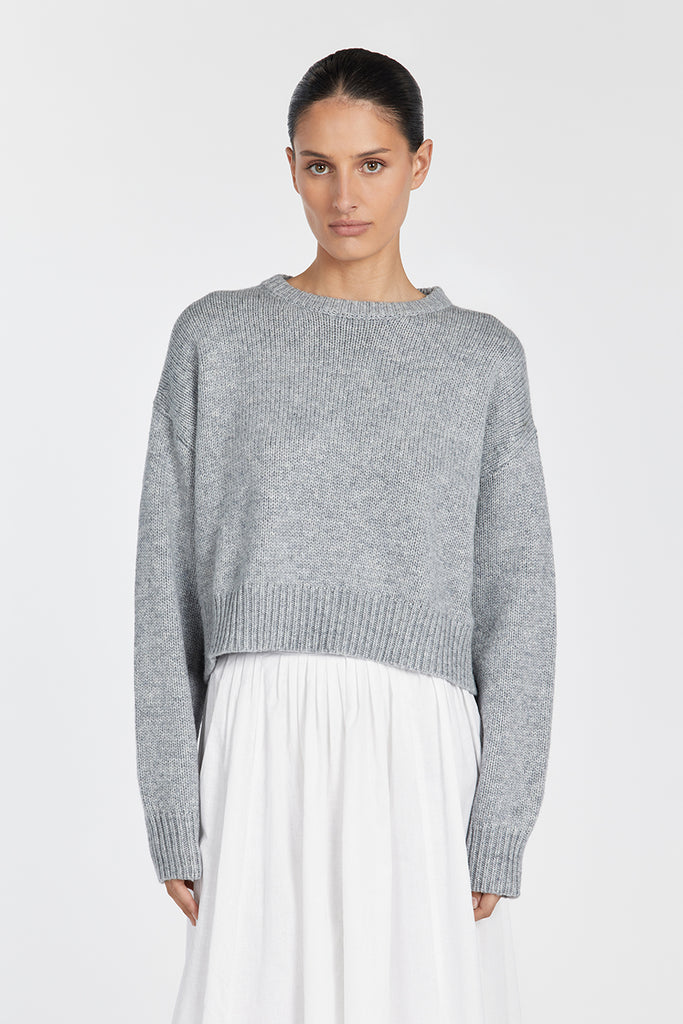 OLIVER SILVER MARLE KNIT JUMPER | Dissh