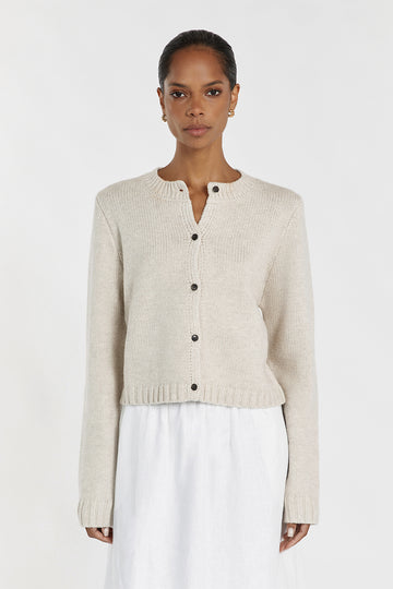 FOSTER CHALK KNIT CARDIGAN