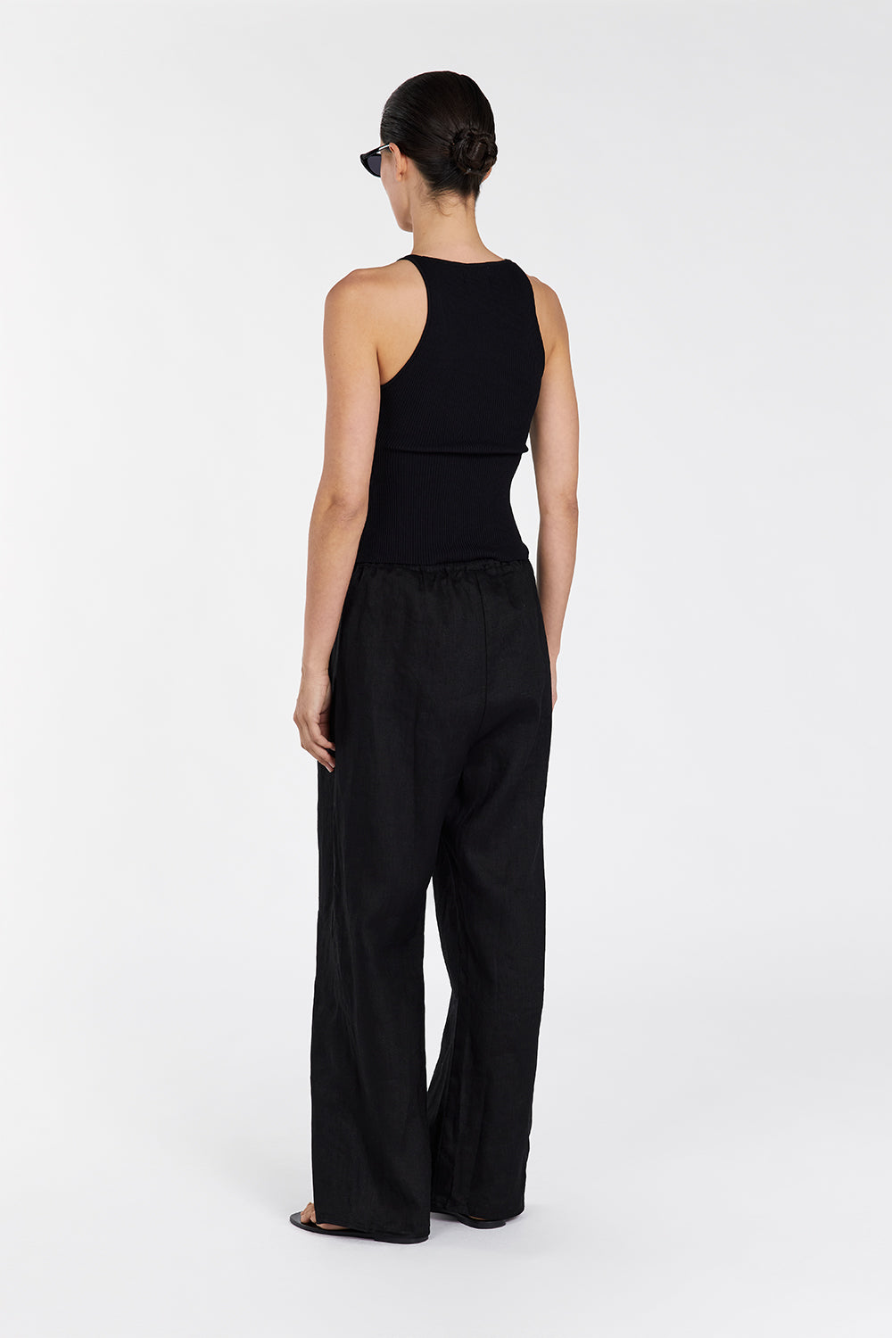  ZION BLACK SCOOP TANK Clothing DISSH Boutiques 