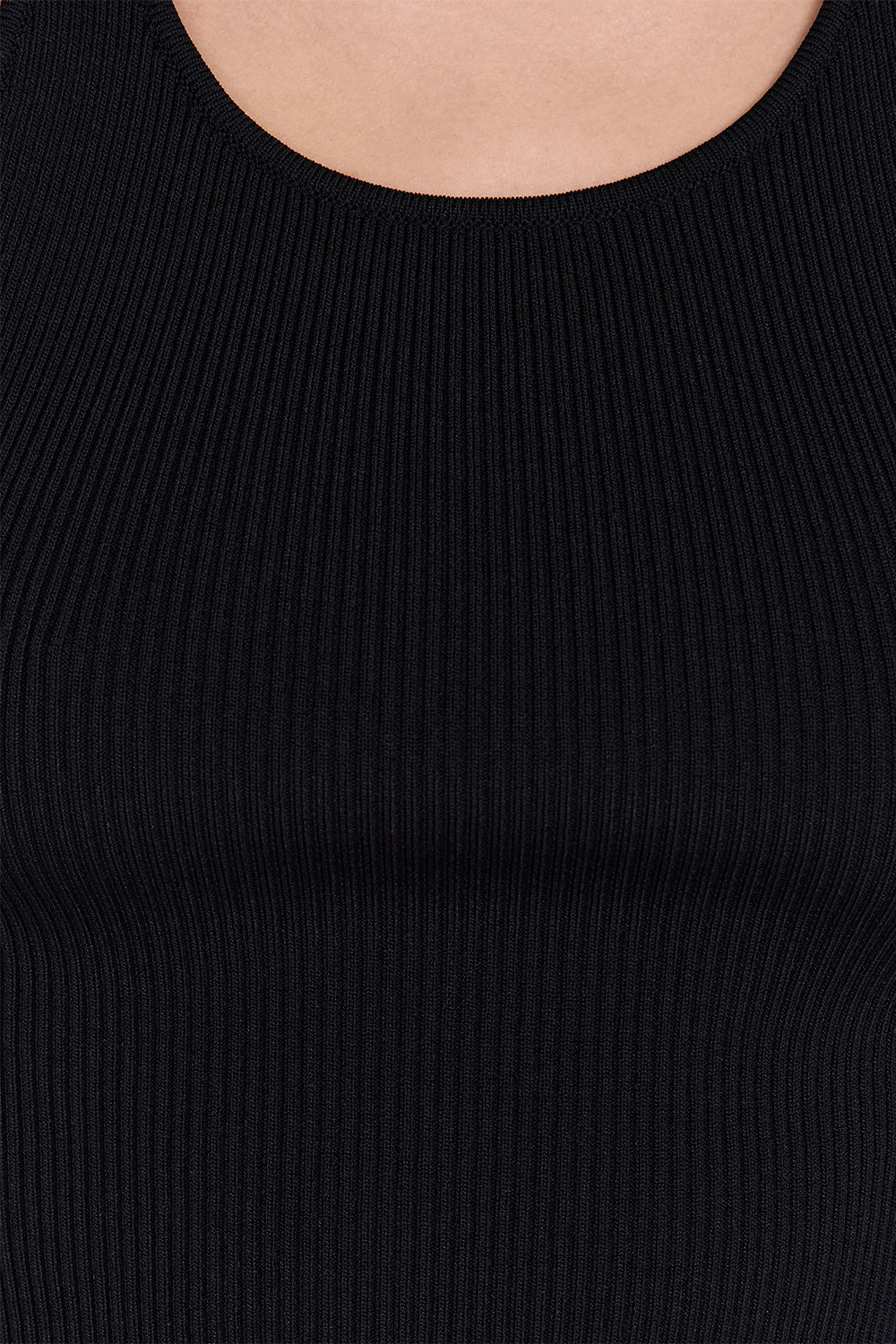  ZION BLACK SCOOP TANK Clothing DISSH Boutiques 