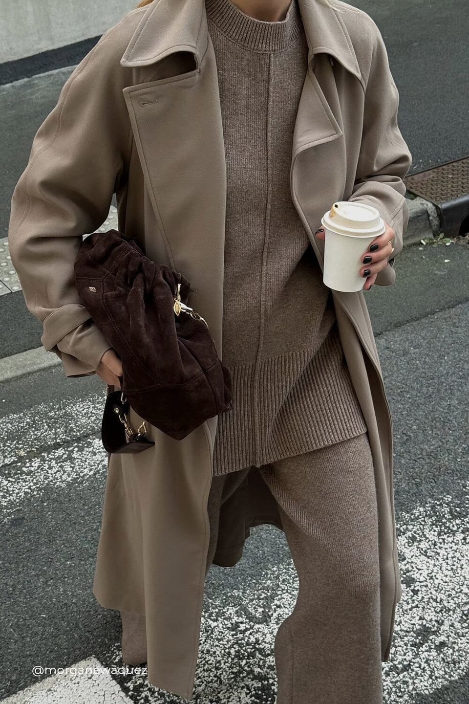 CLEMENCE CHOC MARLE KNIT JUMPER Clothing DISSH Boutiques 