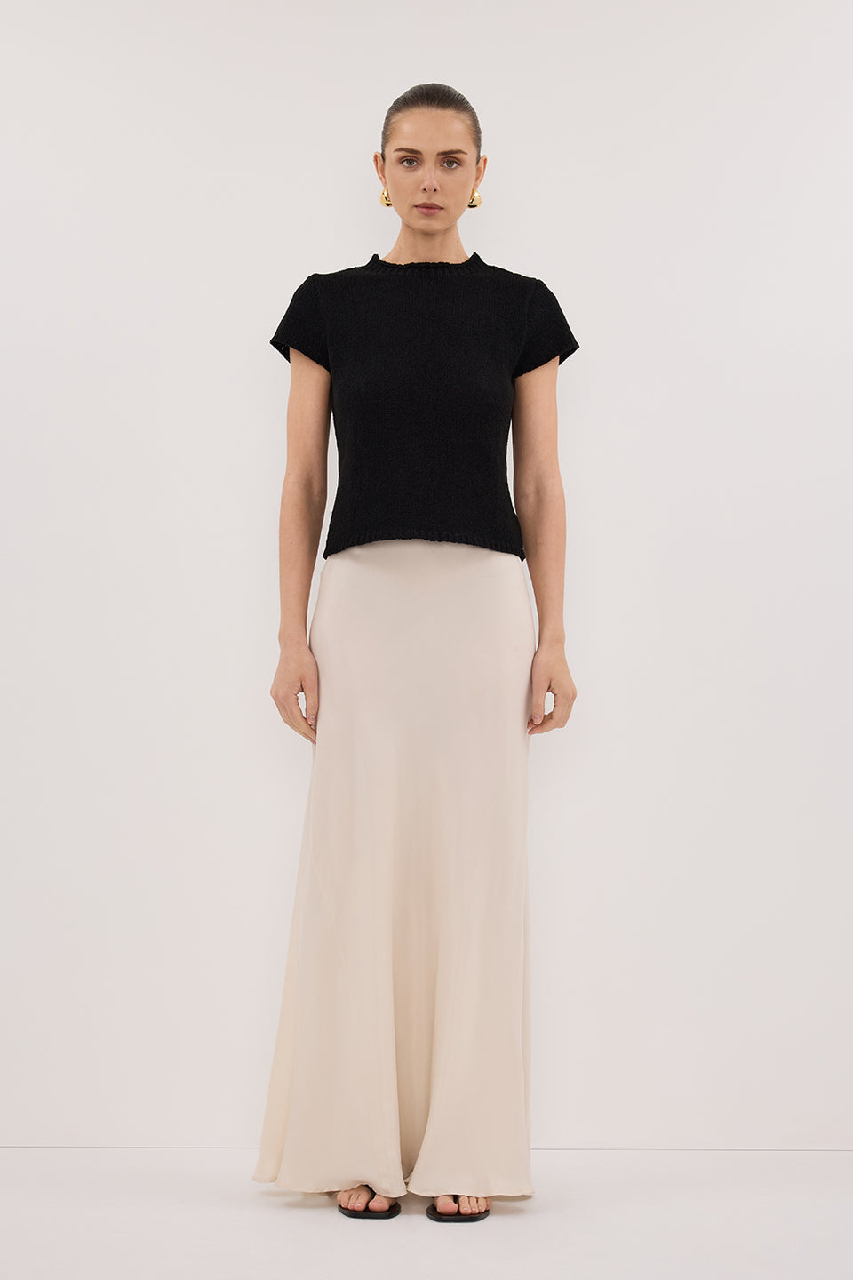 LEO BLACK KNIT TOP Clothing DISSH Boutiques 