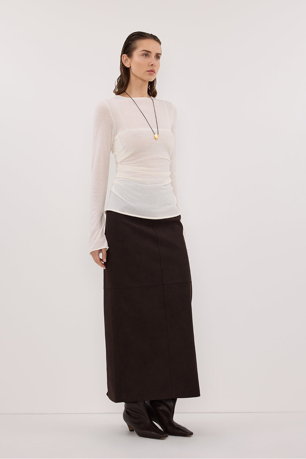 NICO OFF WHITE MERINO KNIT TOP Clothing DISSH Boutiques 