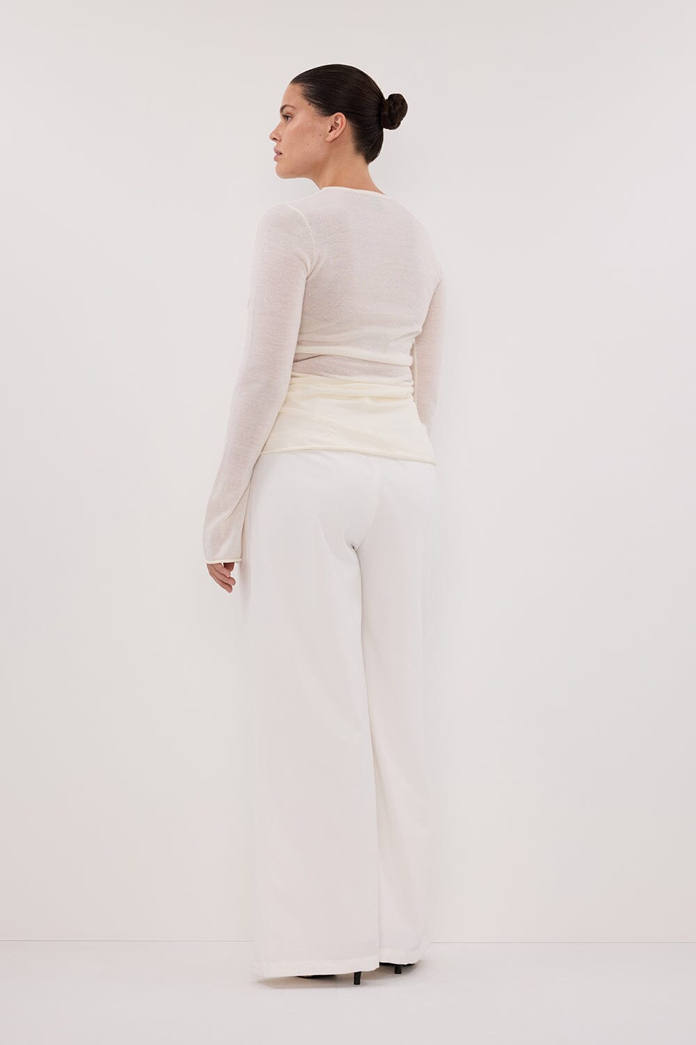 NICO OFF WHITE MERINO KNIT TOP Clothing DISSH Boutiques 