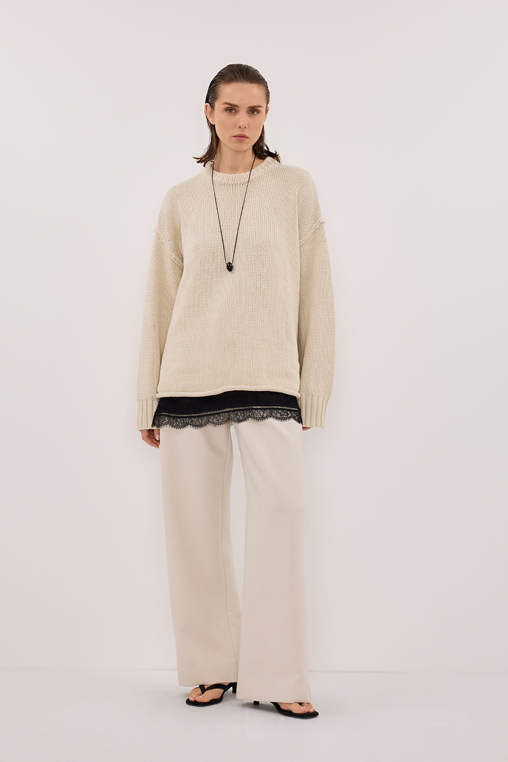 ROY PLASTER LONGLINE KNIT JUMPER Clothing DISSH Boutiques 