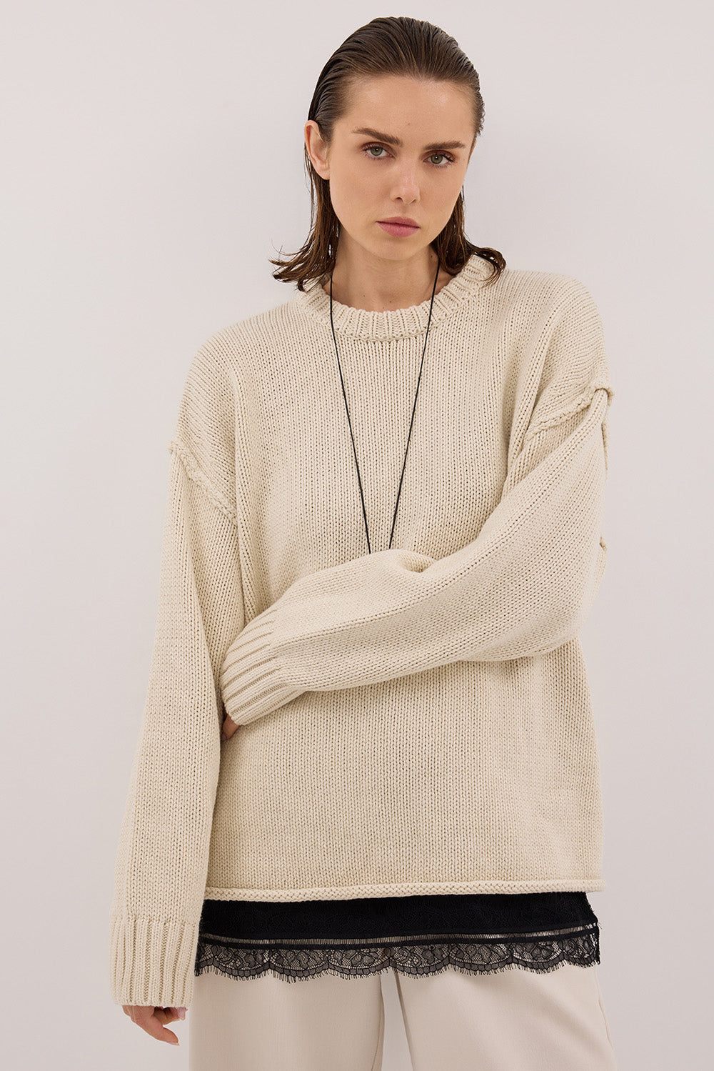 ROY PLASTER LONGLINE KNIT JUMPER Clothing DISSH Boutiques 