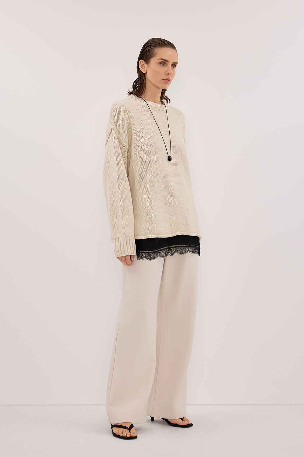ROY PLASTER LONGLINE KNIT JUMPER Clothing DISSH Boutiques 