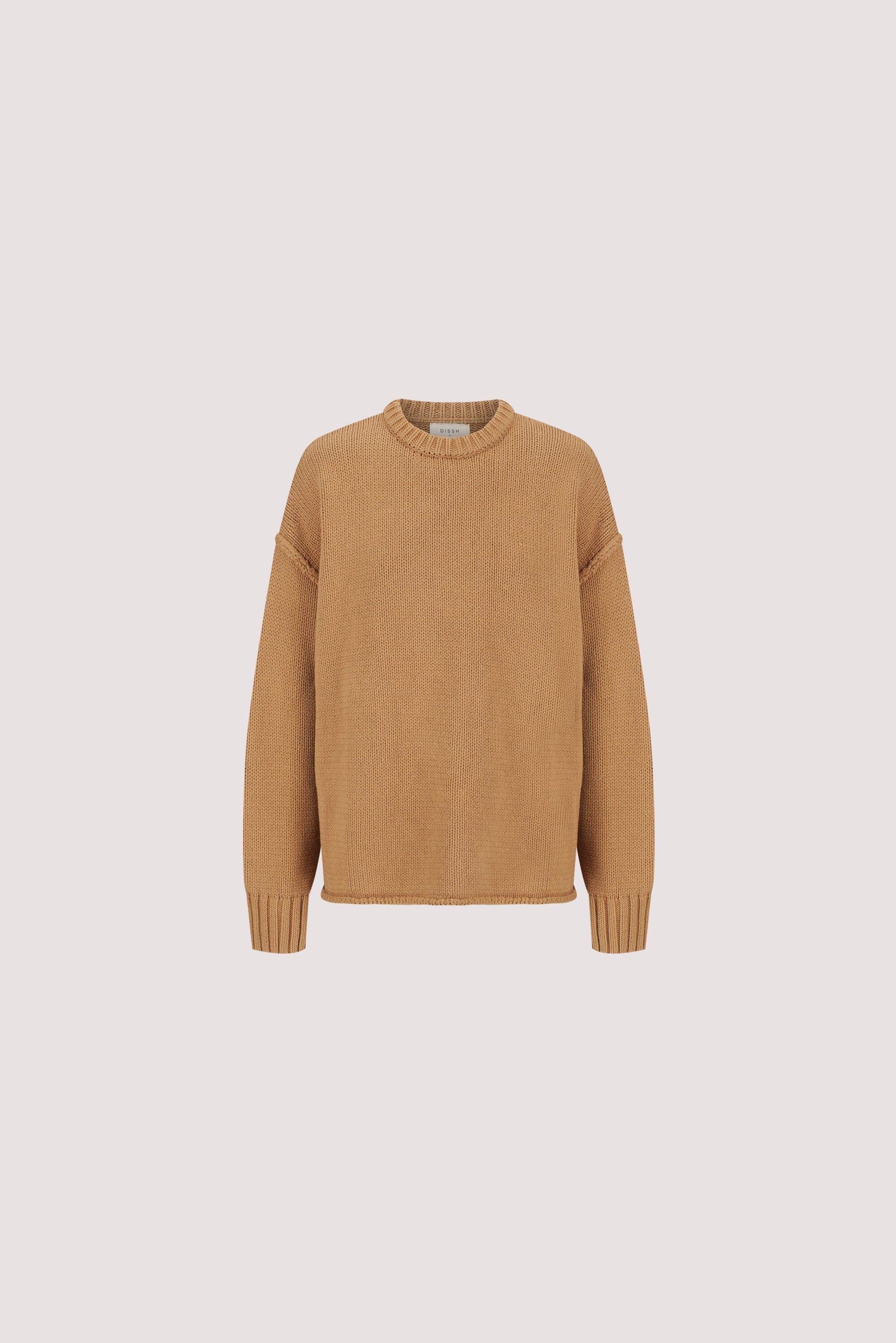 ROY WHEAT OVERSIZED LONGLINE KNIT JUMPER