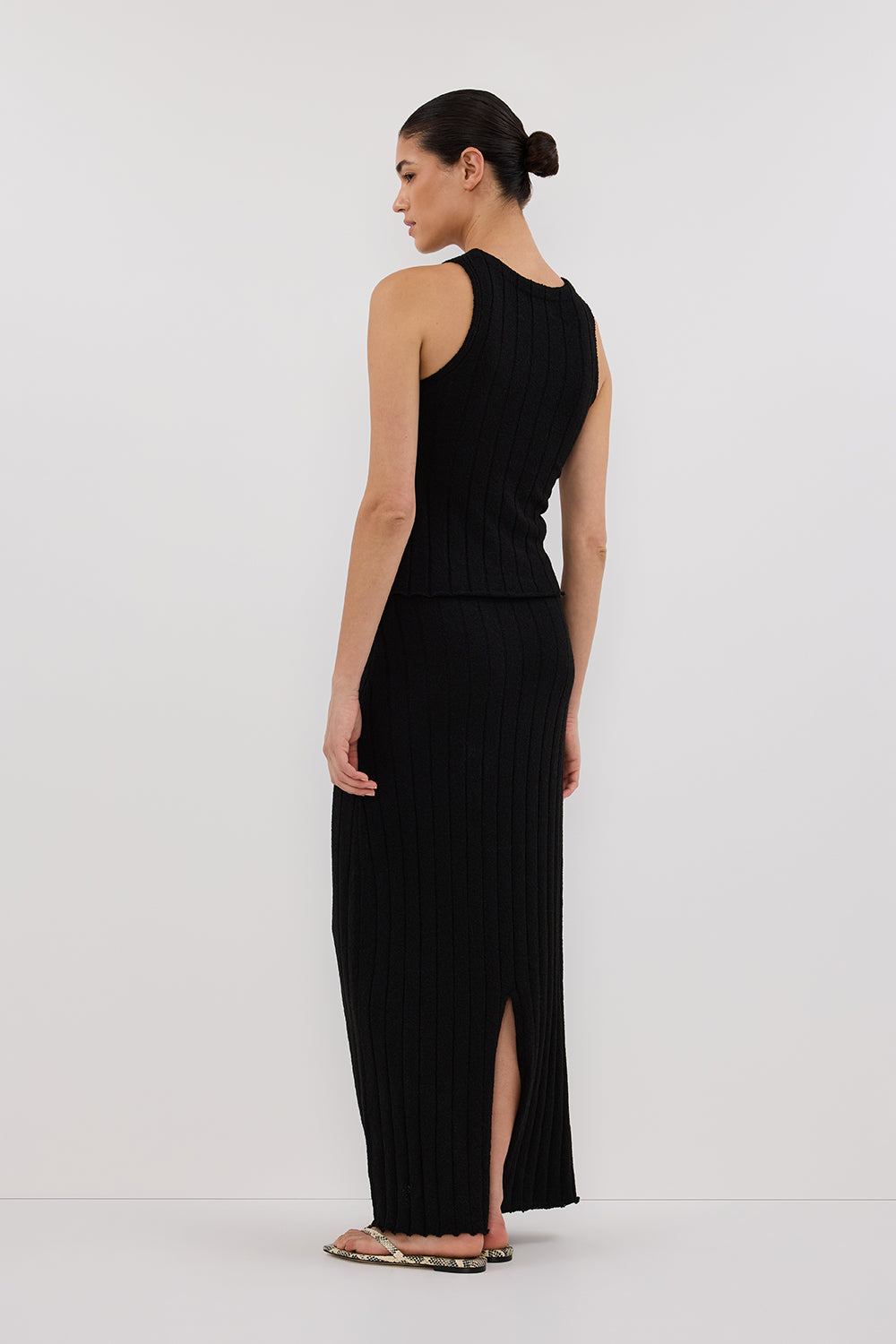 REM BLACK KNIT TOP Clothing DISSH Boutiques 