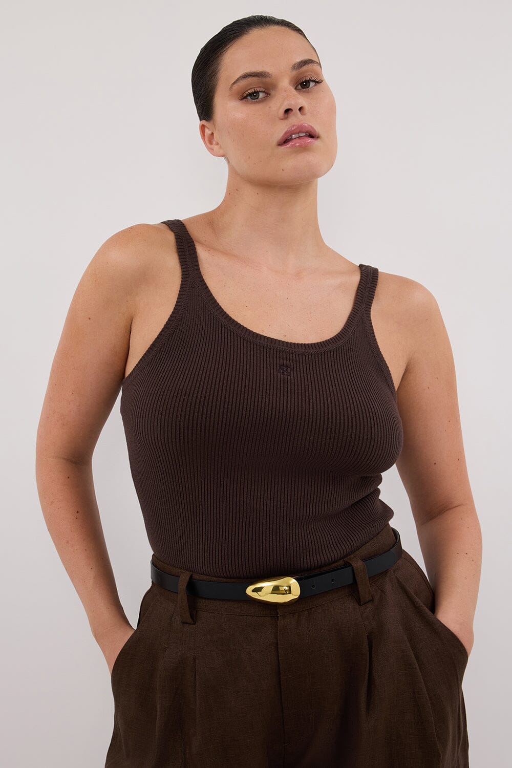 SIGNATURE CHOC SCOOP TANK Clothing DISSH Boutiques 