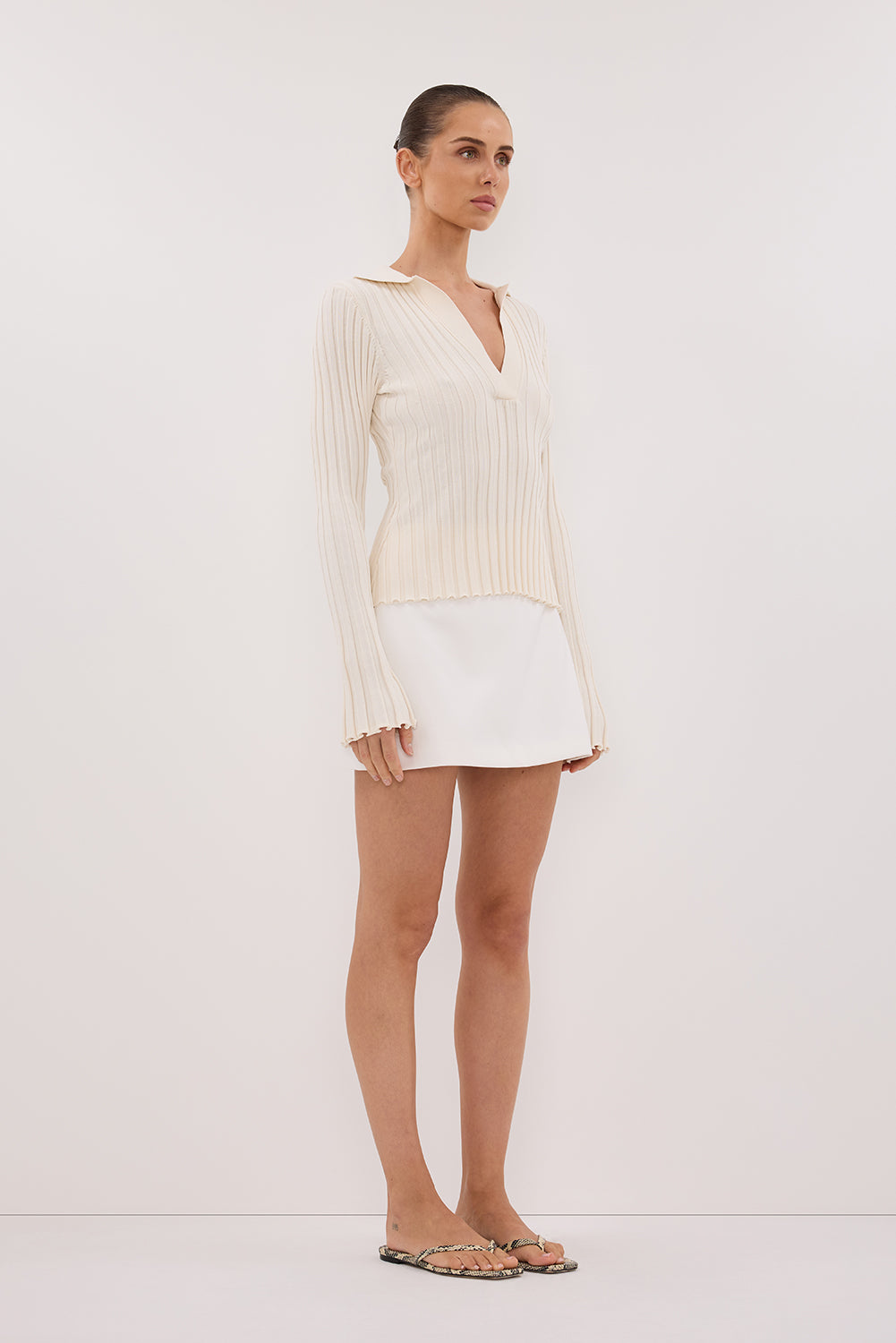 HAL PLASTER LONG SLEEVE KNIT TOP Clothing DISSH Boutiques 
