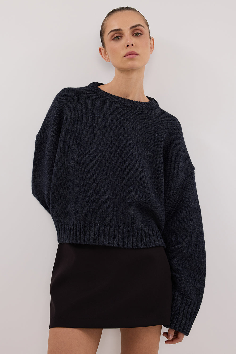 AMY INK CREW NECK COTTON JUMPER Clothing DISSH Boutiques 