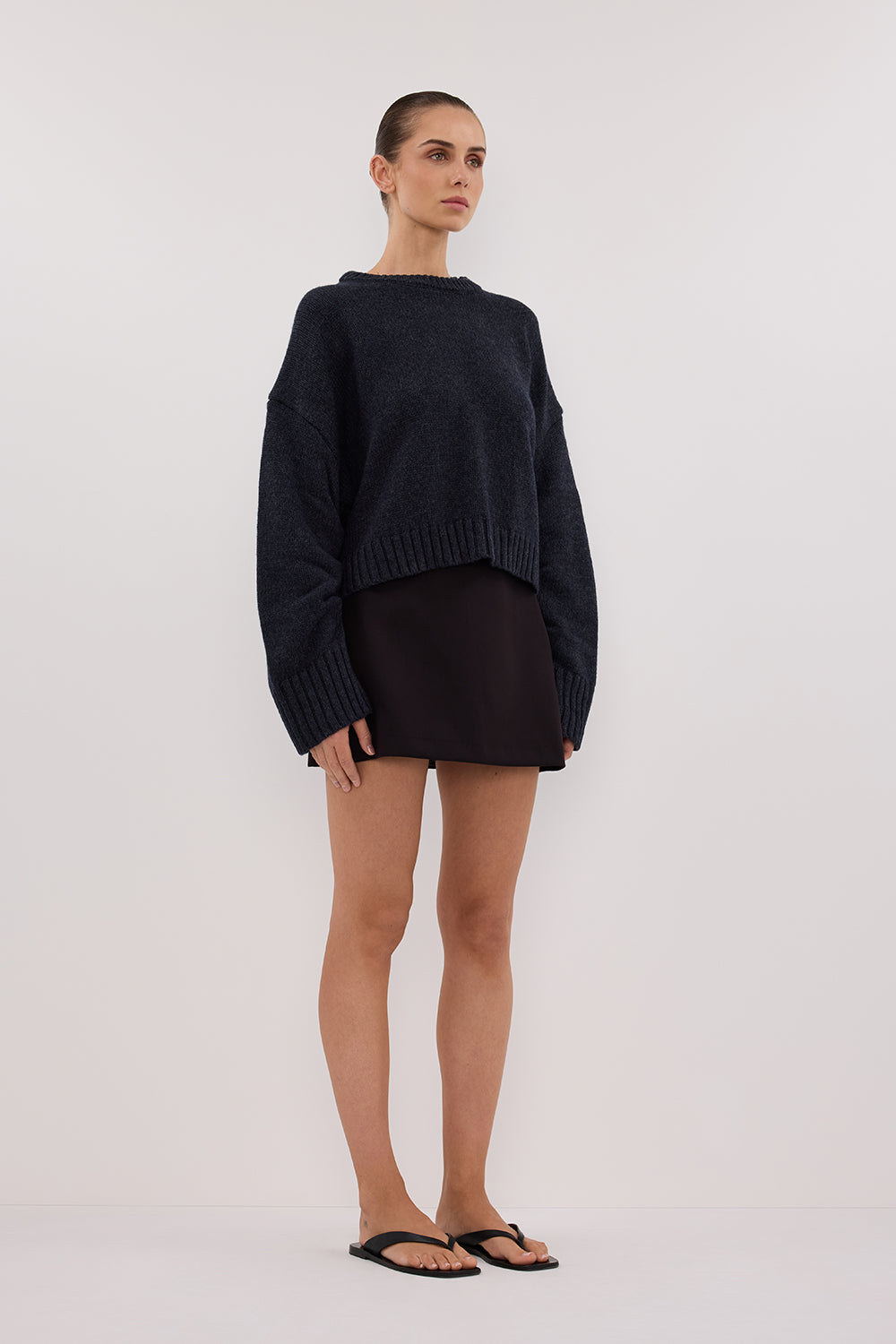 AMY INK CREW NECK COTTON JUMPER Clothing DISSH Boutiques 