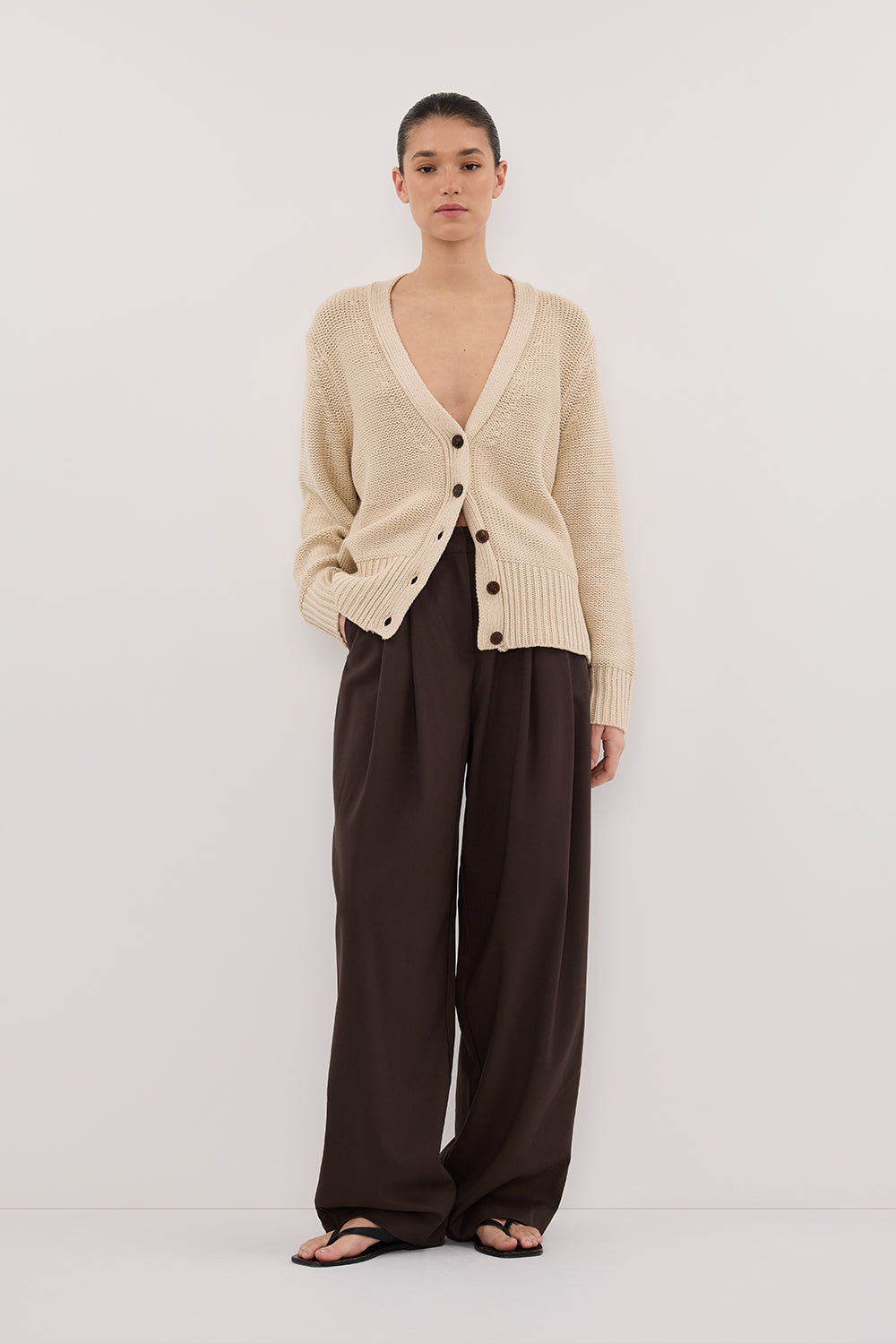 HUGO CLAY KNIT CARDIGAN Clothing DISSH Boutiques 