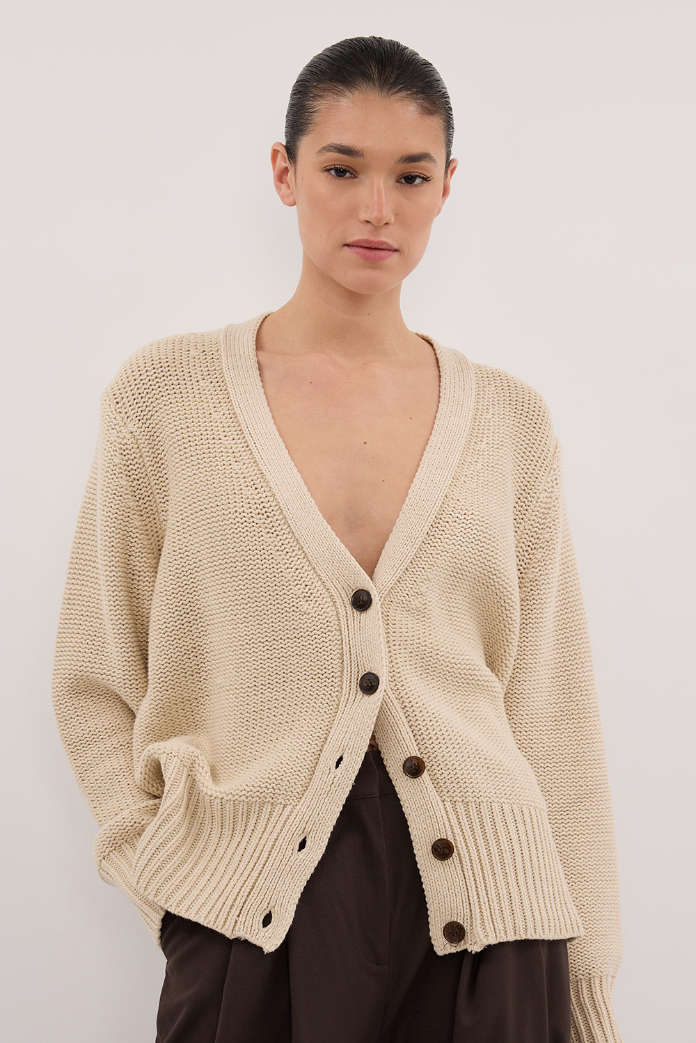 HUGO CLAY KNIT CARDIGAN Clothing DISSH Boutiques 