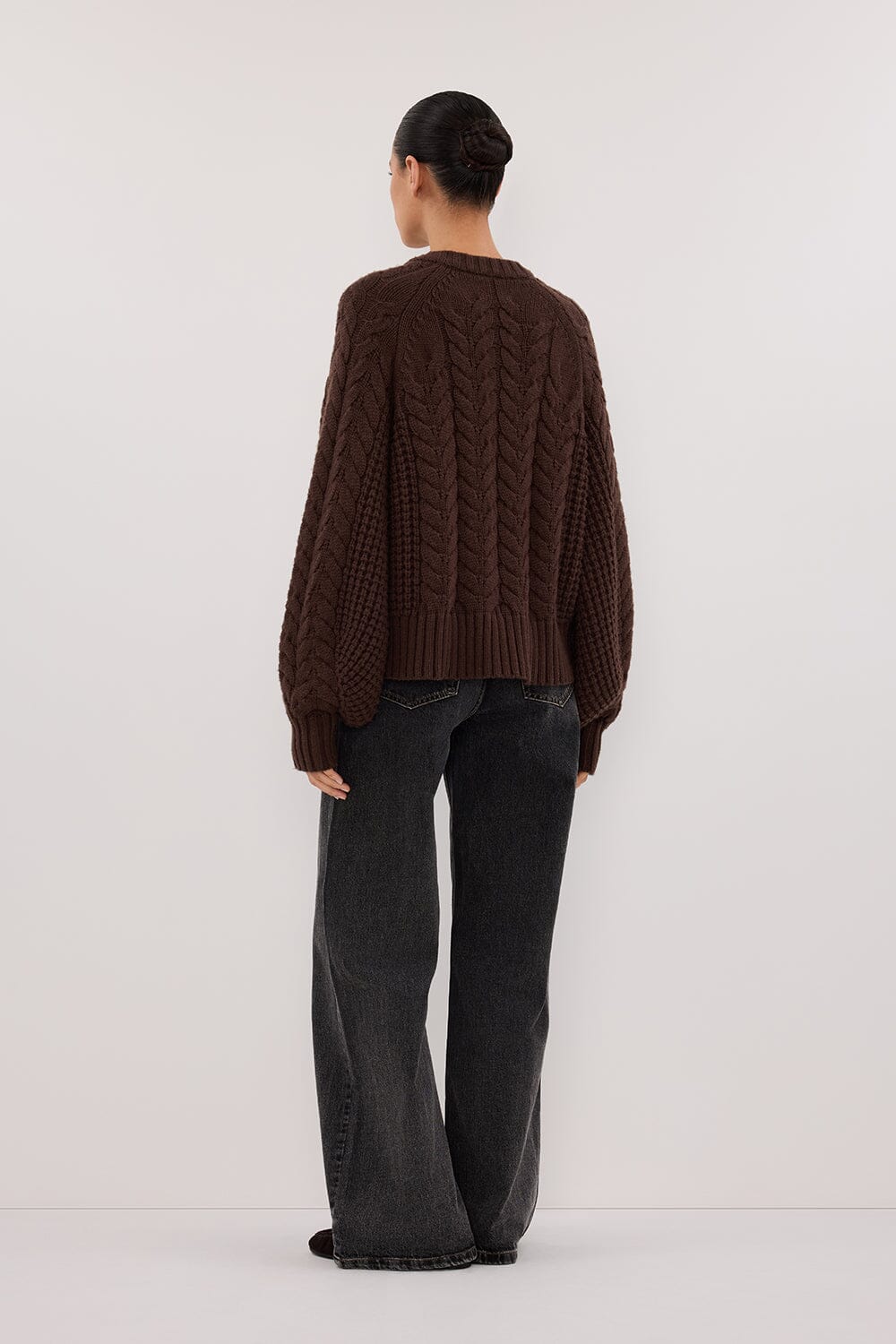TOM CHOC CABLE KNIT CARDIGAN Clothing DISSH Boutiques 
