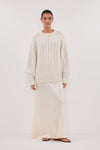 TOM CREAM CABLE LONGLINE JUMPER