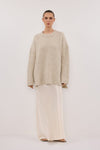 INDIA CREAM MARLE KNIT JUMPER