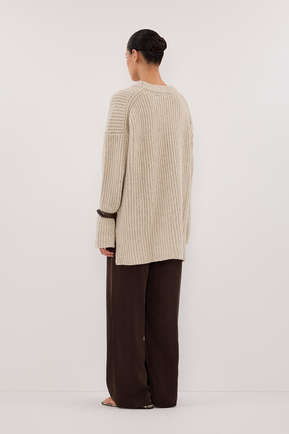 INDIA CREAM MARLE KNIT JUMPER Clothing DISSH Boutiques 