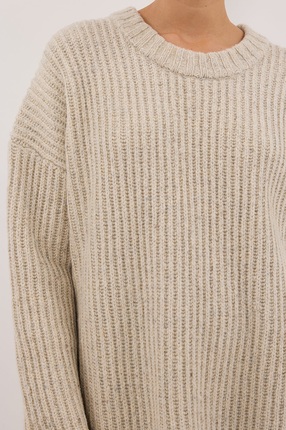 INDIA CREAM MARLE KNIT JUMPER Clothing DISSH Boutiques 