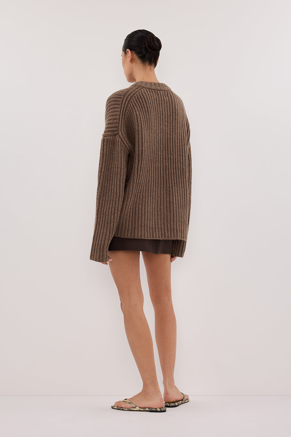 MARLEY CHOC MARLE KNIT JUMPER Clothing DISSH Boutiques 